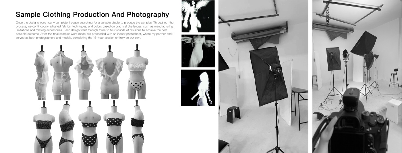 Miss Swan deck, sample production and photography spread
