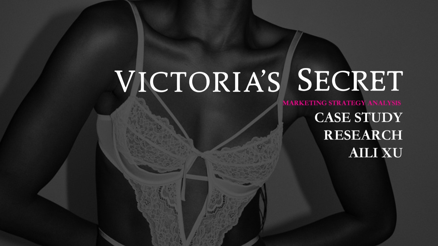Victoria's Secret case study deck, cover page